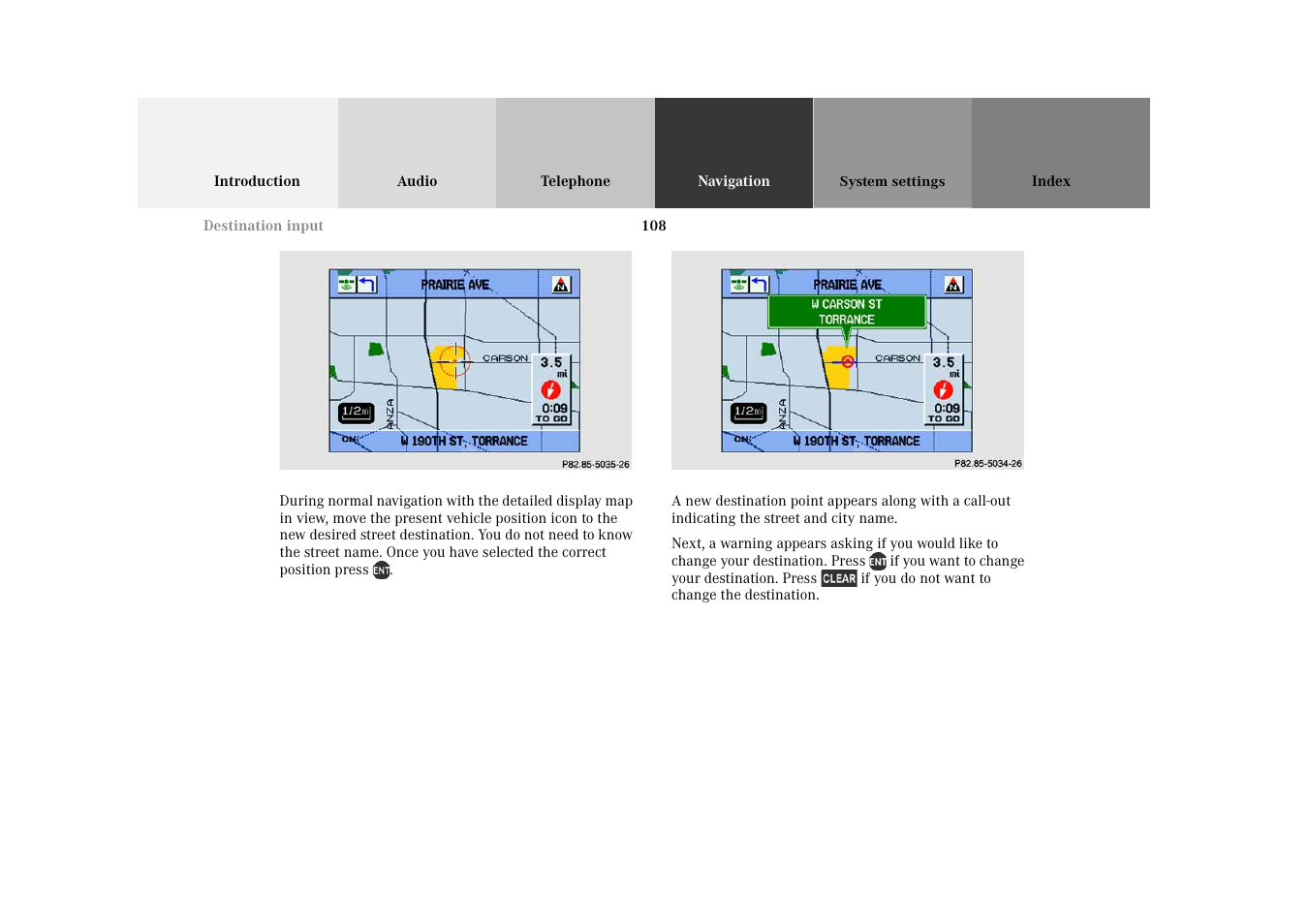 Mercedes-Benz M-Class 2002 COMAND Manual User Manual | Page 112 / 165