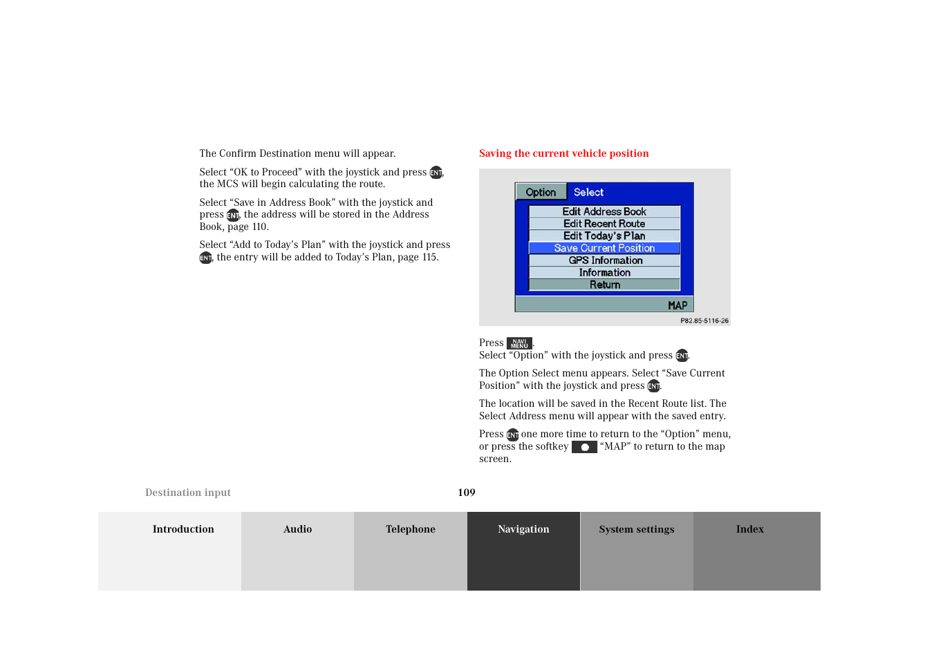 Mercedes-Benz M-Class 2002 COMAND Manual User Manual | Page 113 / 165