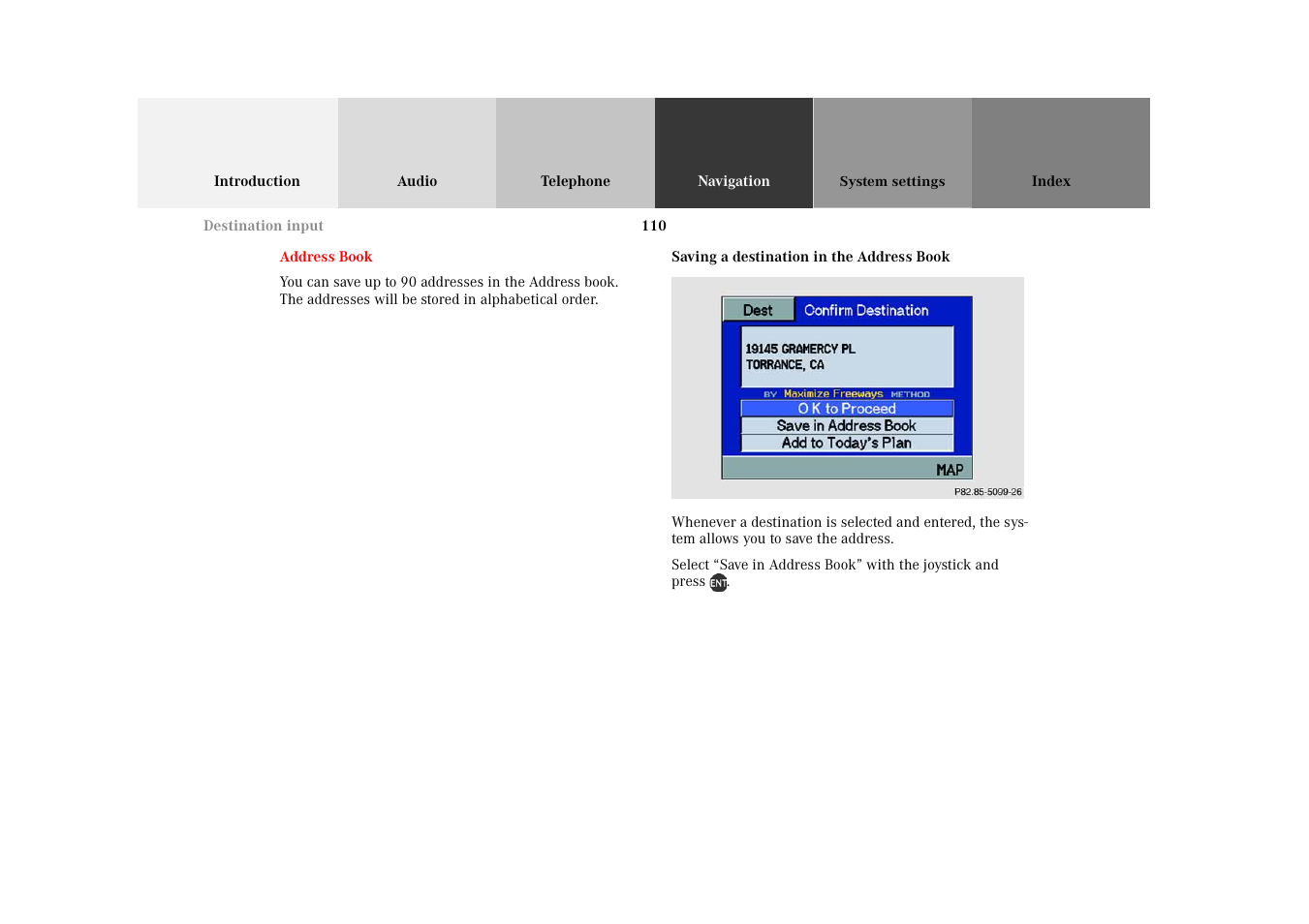 Mercedes-Benz M-Class 2002 COMAND Manual User Manual | Page 114 / 165