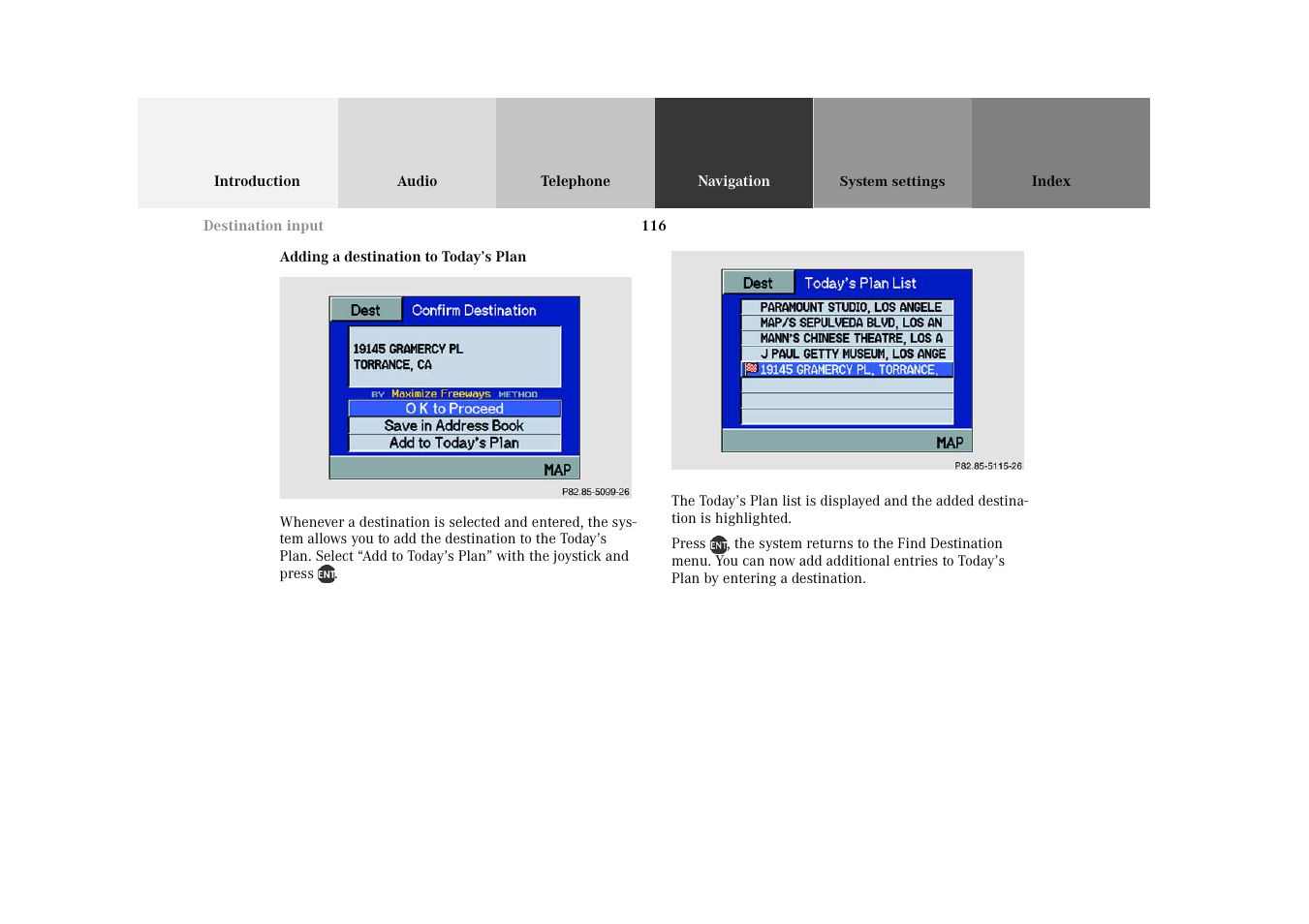 Mercedes-Benz M-Class 2002 COMAND Manual User Manual | Page 120 / 165
