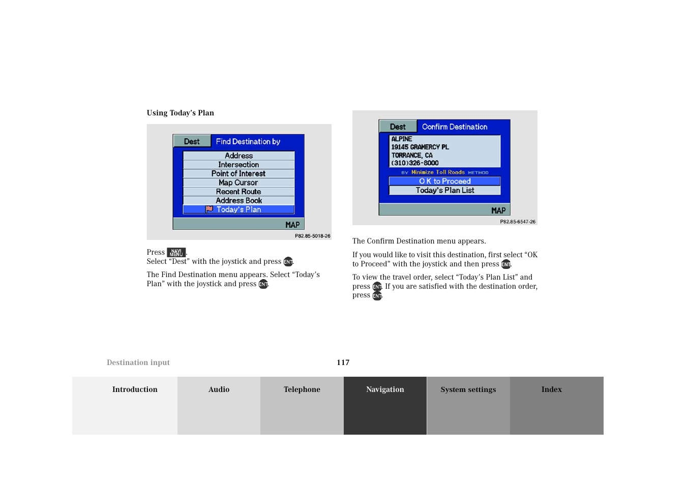Mercedes-Benz M-Class 2002 COMAND Manual User Manual | Page 121 / 165