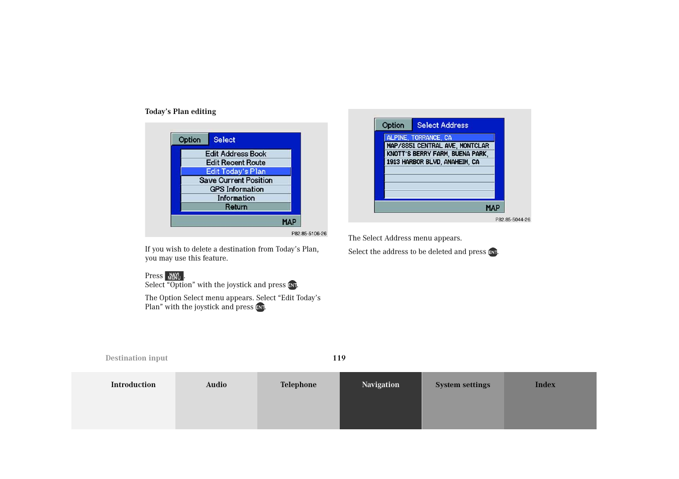 Mercedes-Benz M-Class 2002 COMAND Manual User Manual | Page 123 / 165