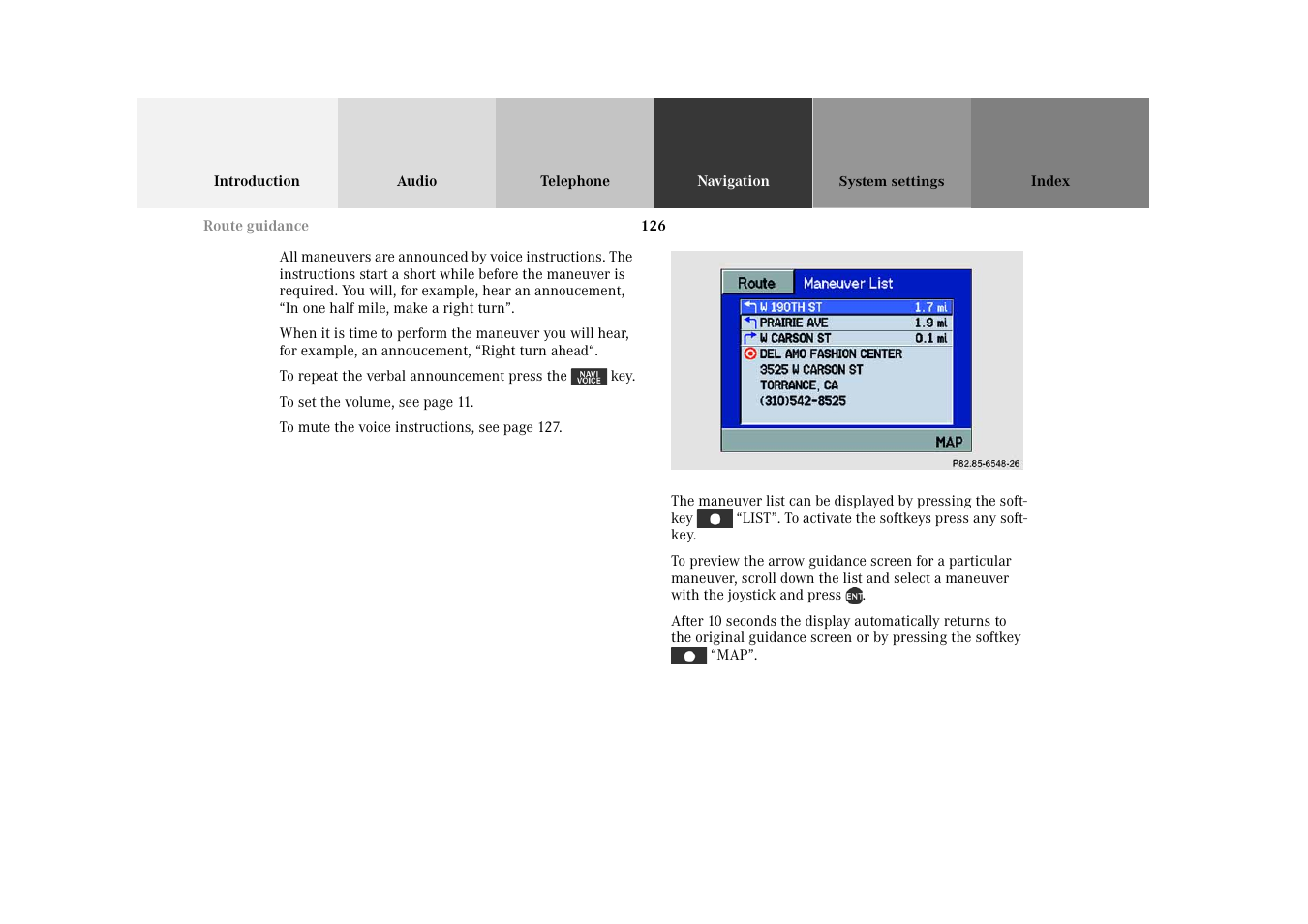 Mercedes-Benz M-Class 2002 COMAND Manual User Manual | Page 130 / 165