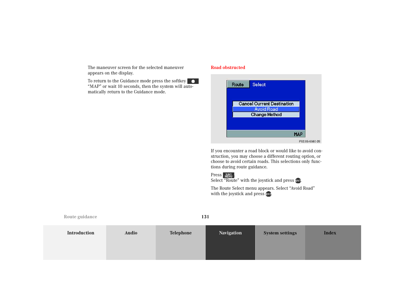 Mercedes-Benz M-Class 2002 COMAND Manual User Manual | Page 135 / 165