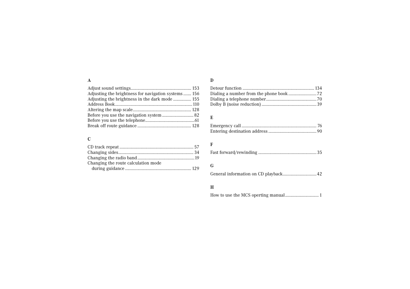 Mercedes-Benz M-Class 2002 COMAND Manual User Manual | Page 163 / 165