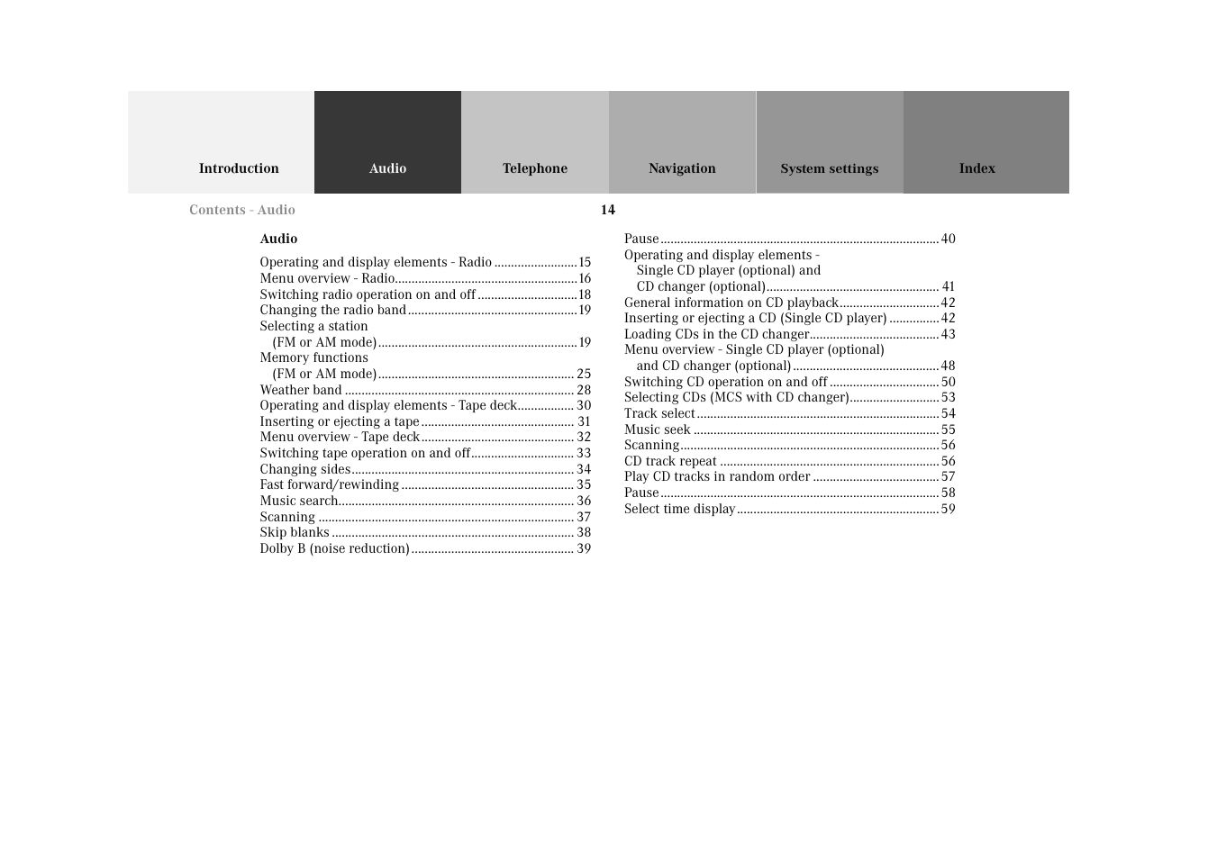 Mercedes-Benz M-Class 2002 COMAND Manual User Manual | Page 18 / 165