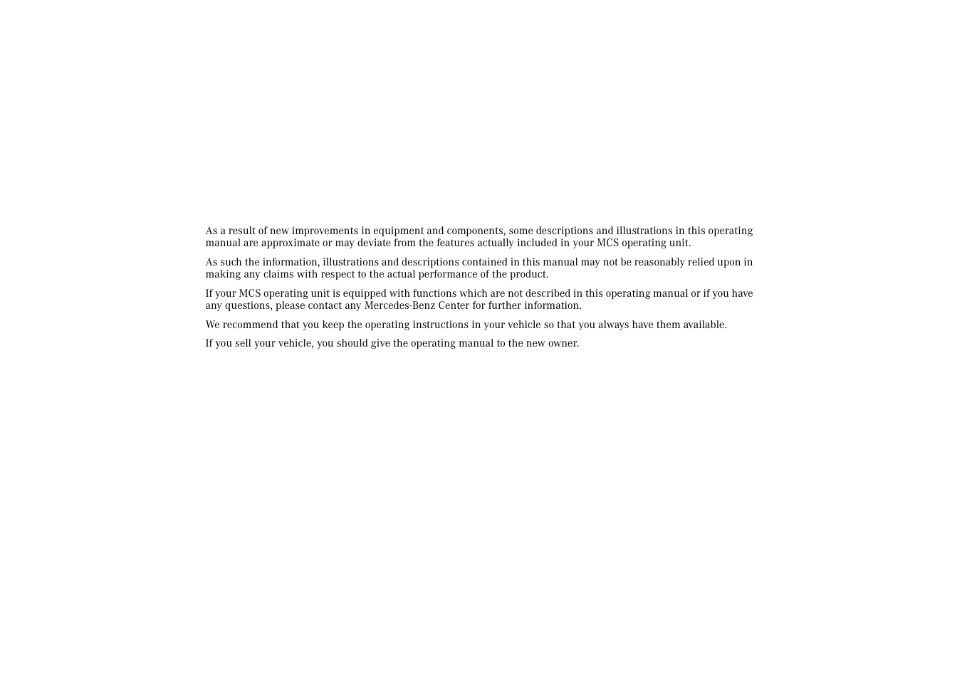 Mercedes-Benz M-Class 2002 COMAND Manual User Manual | Page 2 / 165