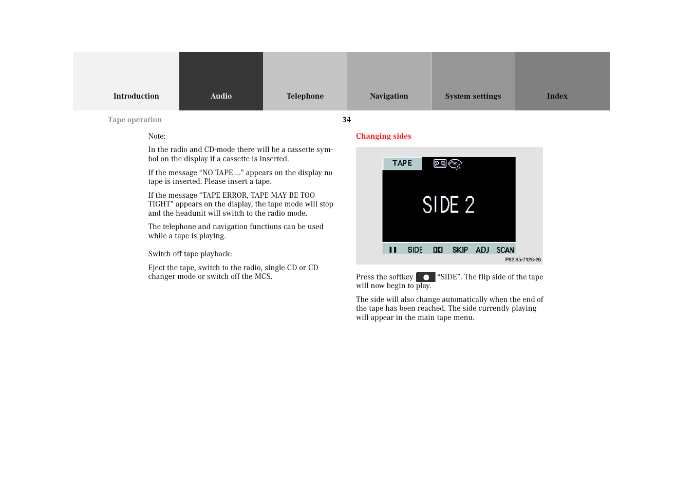 Mercedes-Benz M-Class 2002 COMAND Manual User Manual | Page 38 / 165