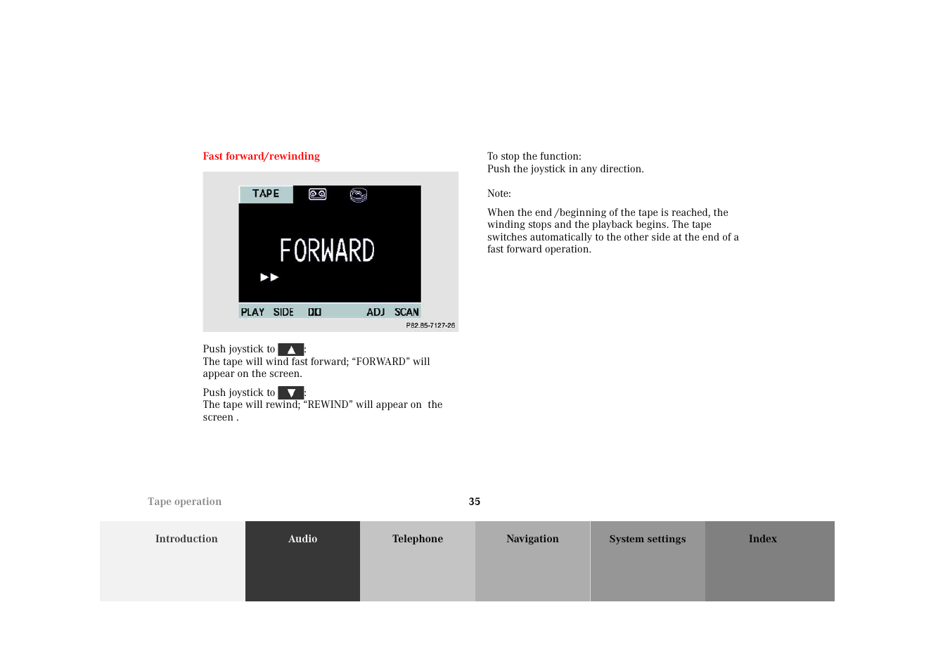 Mercedes-Benz M-Class 2002 COMAND Manual User Manual | Page 39 / 165