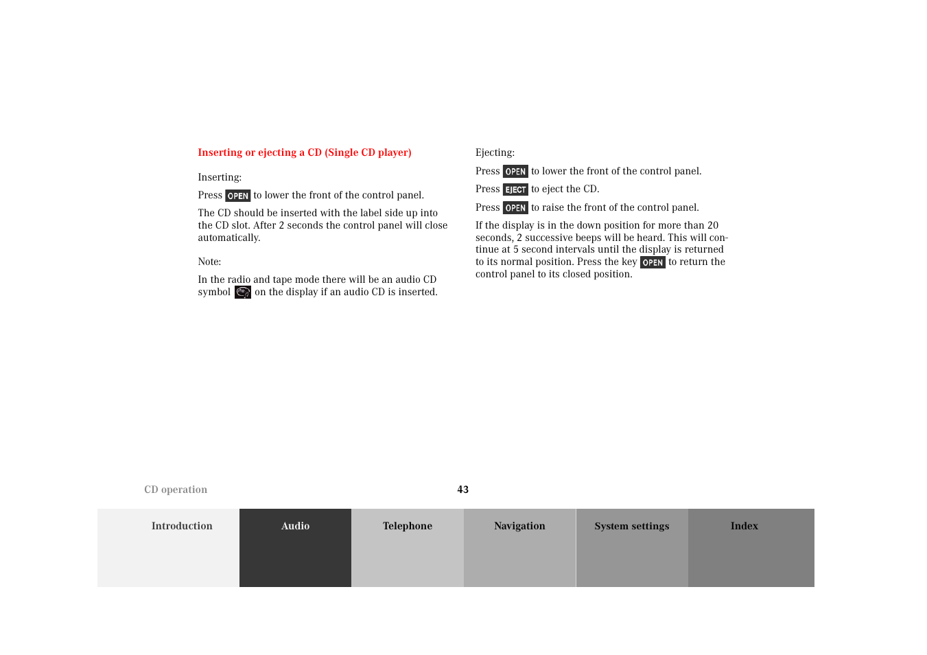 Mercedes-Benz M-Class 2002 COMAND Manual User Manual | Page 47 / 165