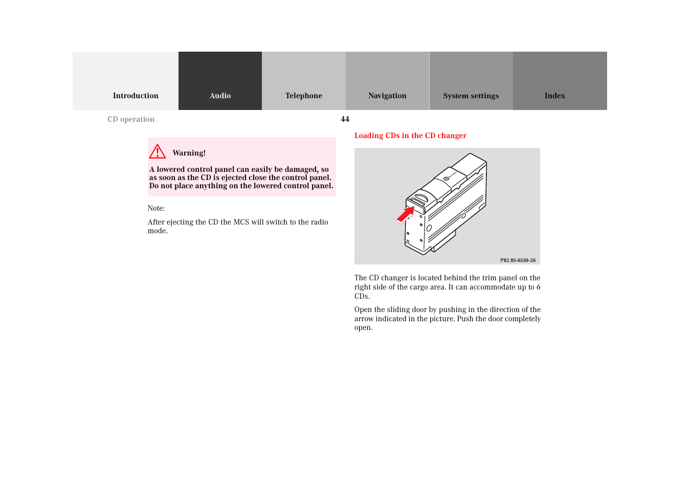 Mercedes-Benz M-Class 2002 COMAND Manual User Manual | Page 48 / 165