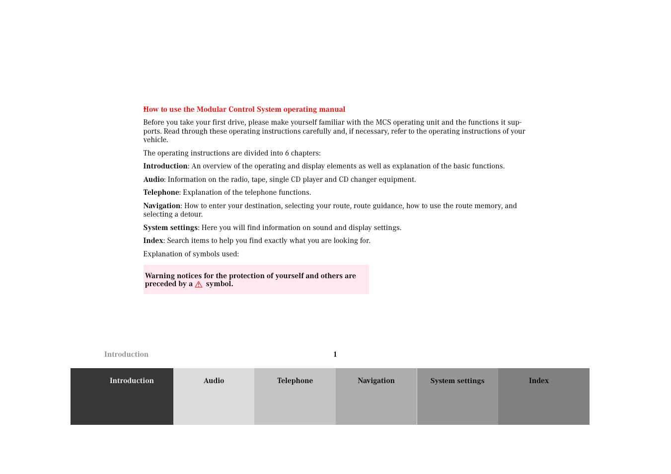 Mercedes-Benz M-Class 2002 COMAND Manual User Manual | Page 5 / 165