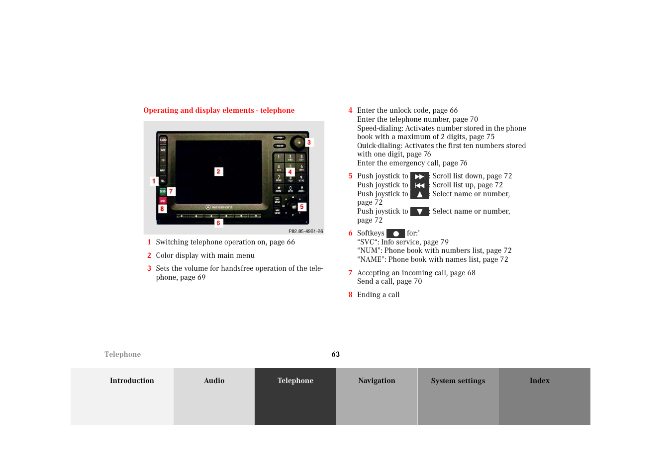 Mercedes-Benz M-Class 2002 COMAND Manual User Manual | Page 67 / 165