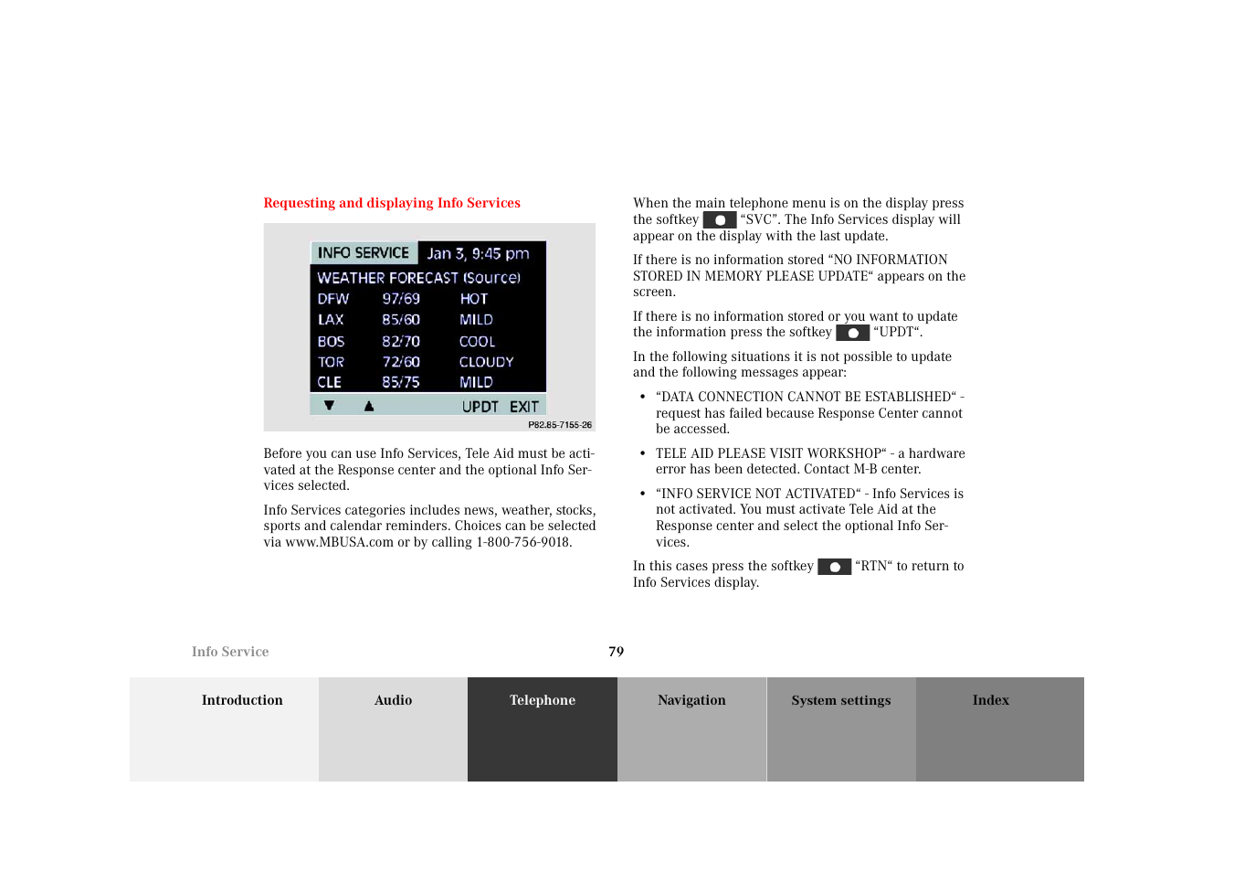 Mercedes-Benz M-Class 2002 COMAND Manual User Manual | Page 83 / 165