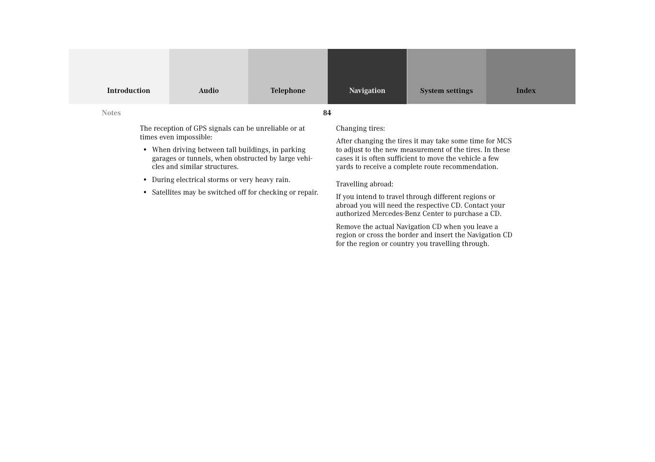 Mercedes-Benz M-Class 2002 COMAND Manual User Manual | Page 88 / 165