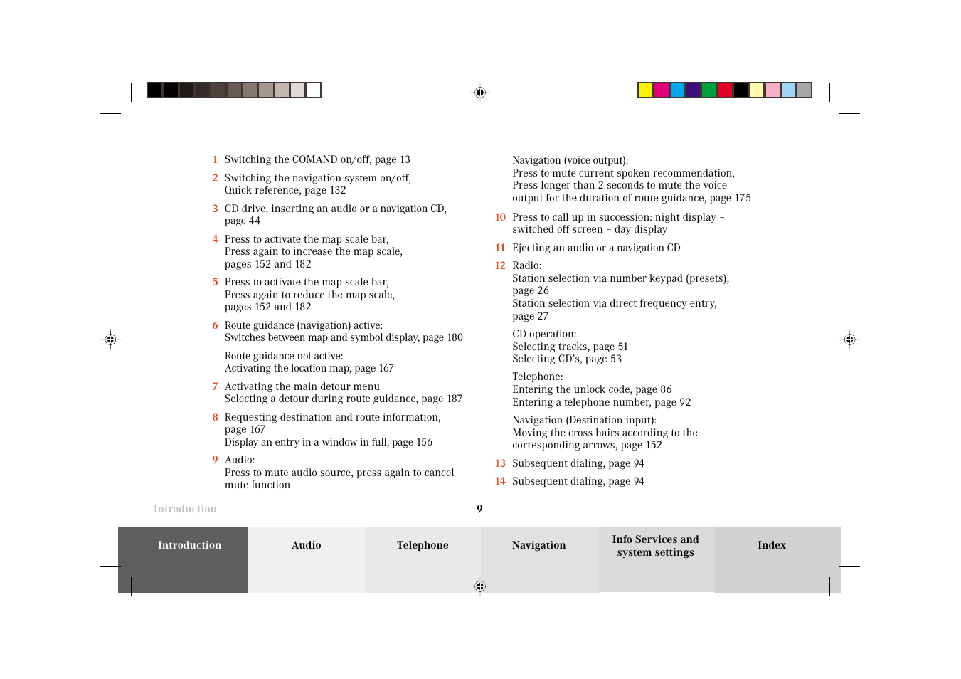 Mercedes-Benz C-Class 2002 COMAND Manual User Manual | Page 11 / 235