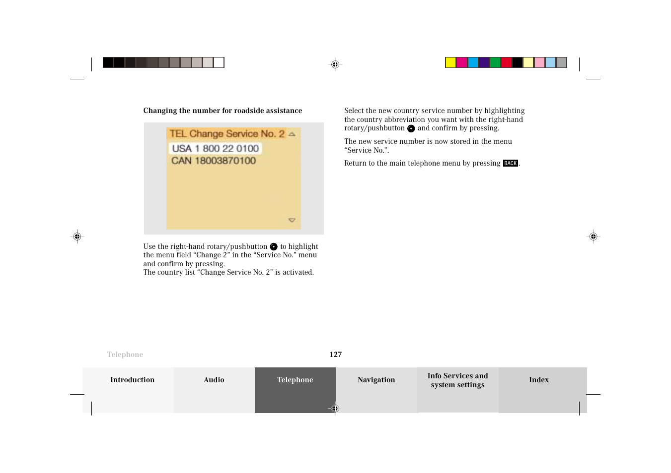 Mercedes-Benz C-Class 2002 COMAND Manual User Manual | Page 129 / 235