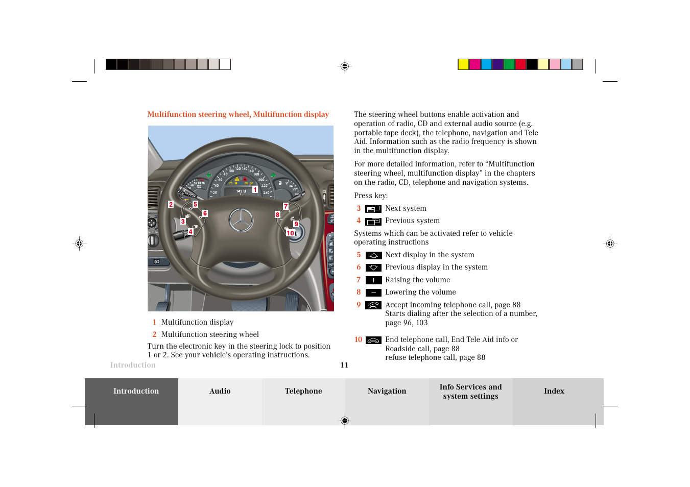 Mercedes-Benz C-Class 2002 COMAND Manual User Manual | Page 13 / 235