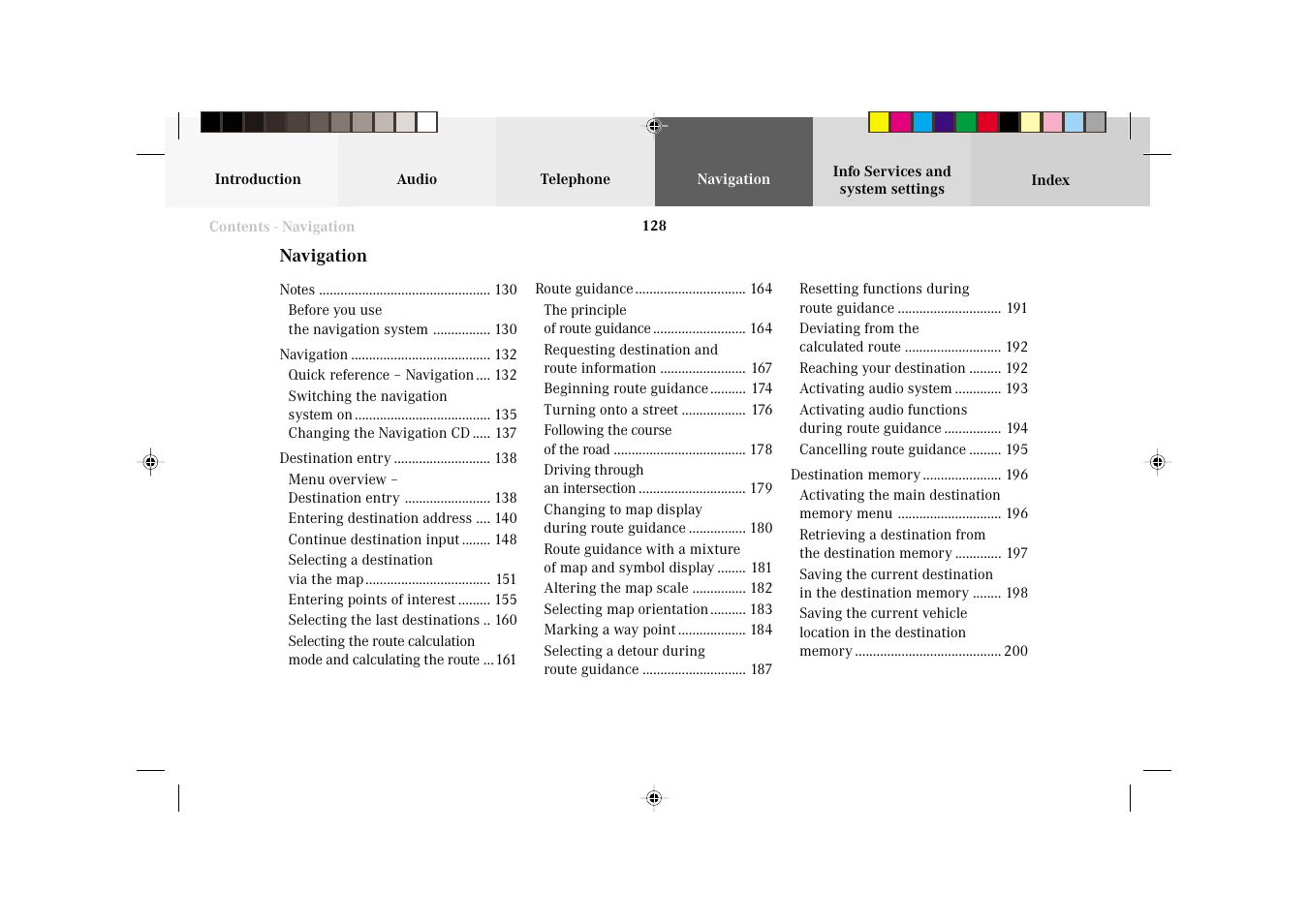 Mercedes-Benz C-Class 2002 COMAND Manual User Manual | Page 130 / 235