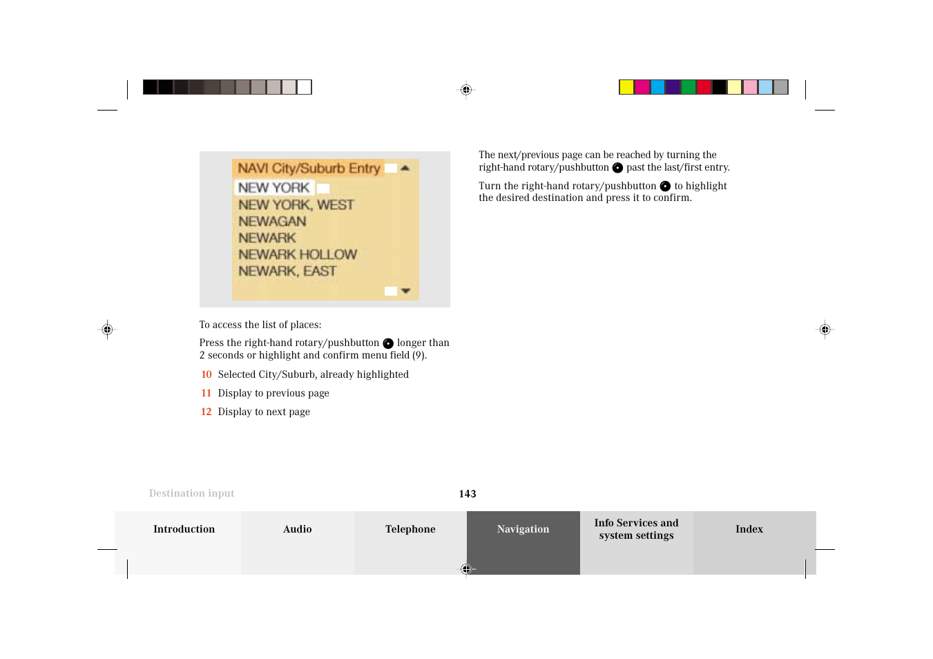 Mercedes-Benz C-Class 2002 COMAND Manual User Manual | Page 145 / 235