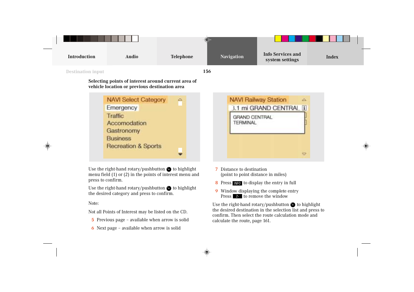 Mercedes-Benz C-Class 2002 COMAND Manual User Manual | Page 158 / 235