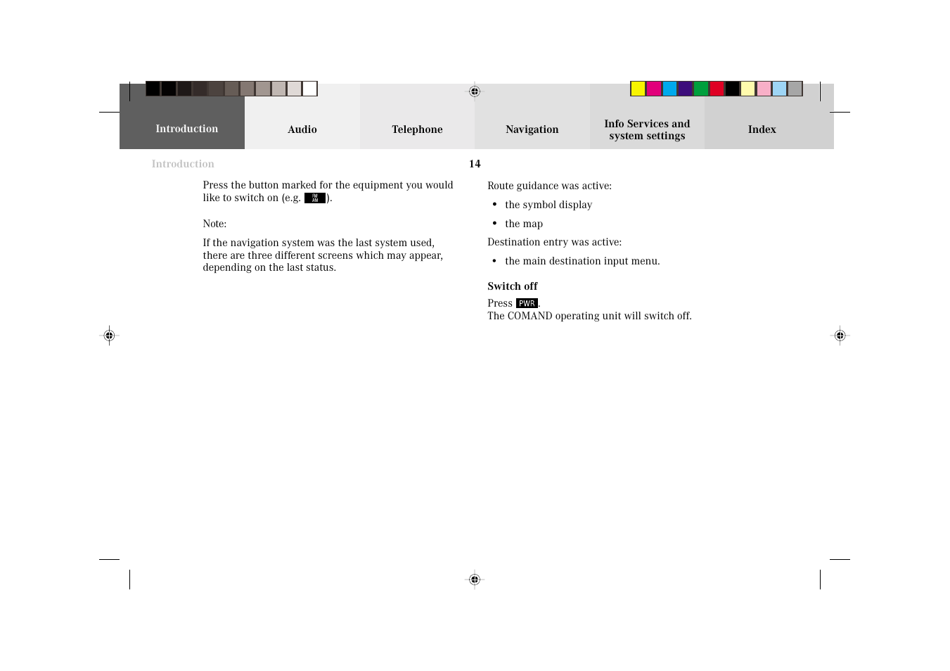 Mercedes-Benz C-Class 2002 COMAND Manual User Manual | Page 16 / 235