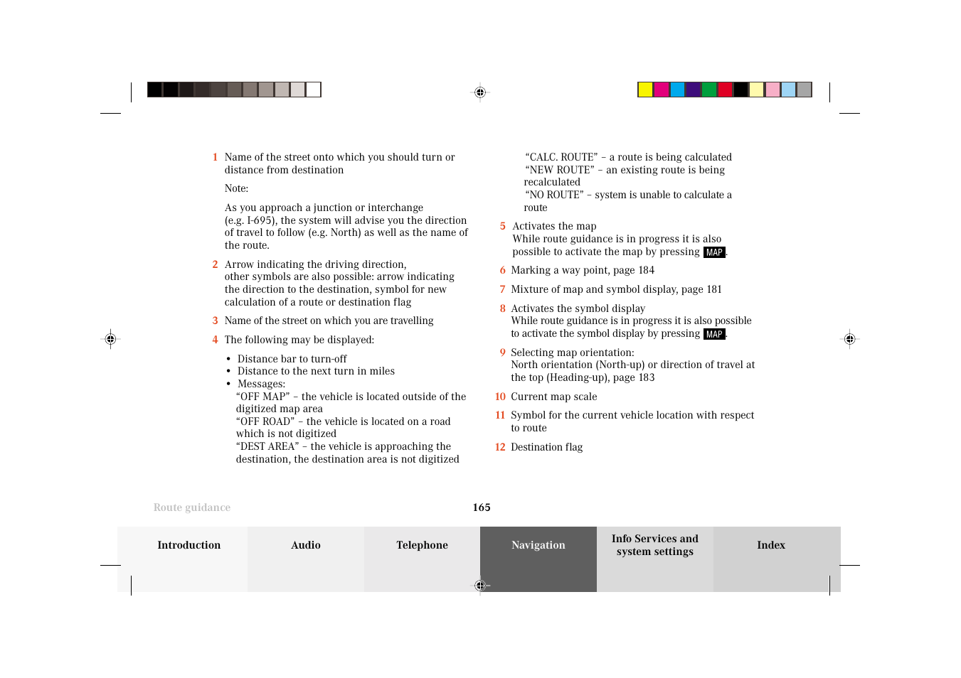 Mercedes-Benz C-Class 2002 COMAND Manual User Manual | Page 167 / 235