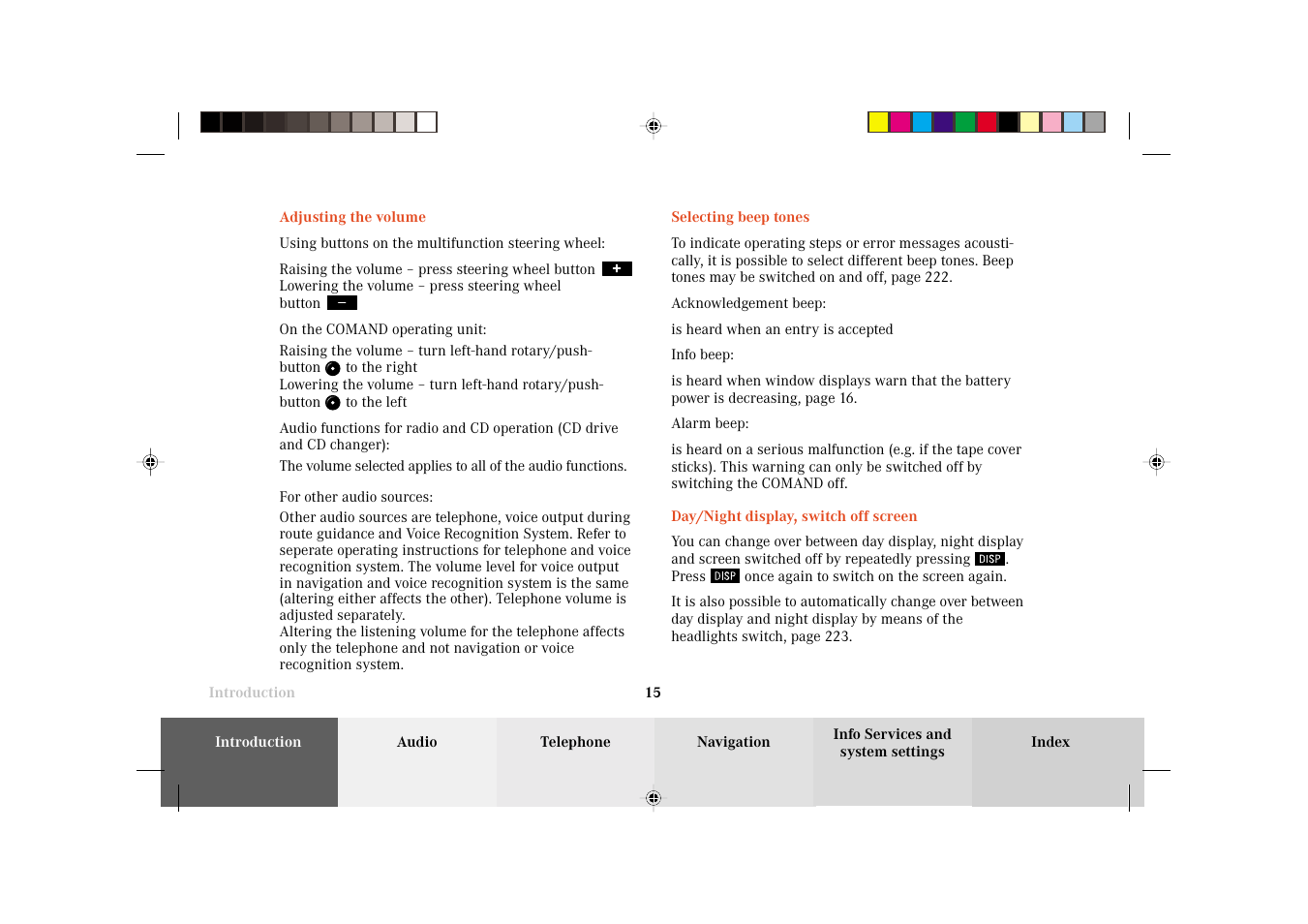 Mercedes-Benz C-Class 2002 COMAND Manual User Manual | Page 17 / 235