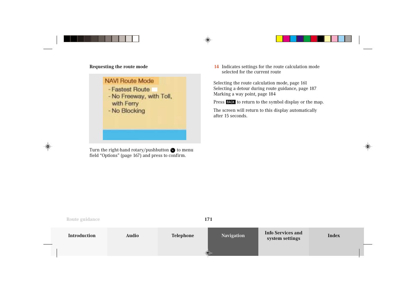 Mercedes-Benz C-Class 2002 COMAND Manual User Manual | Page 173 / 235