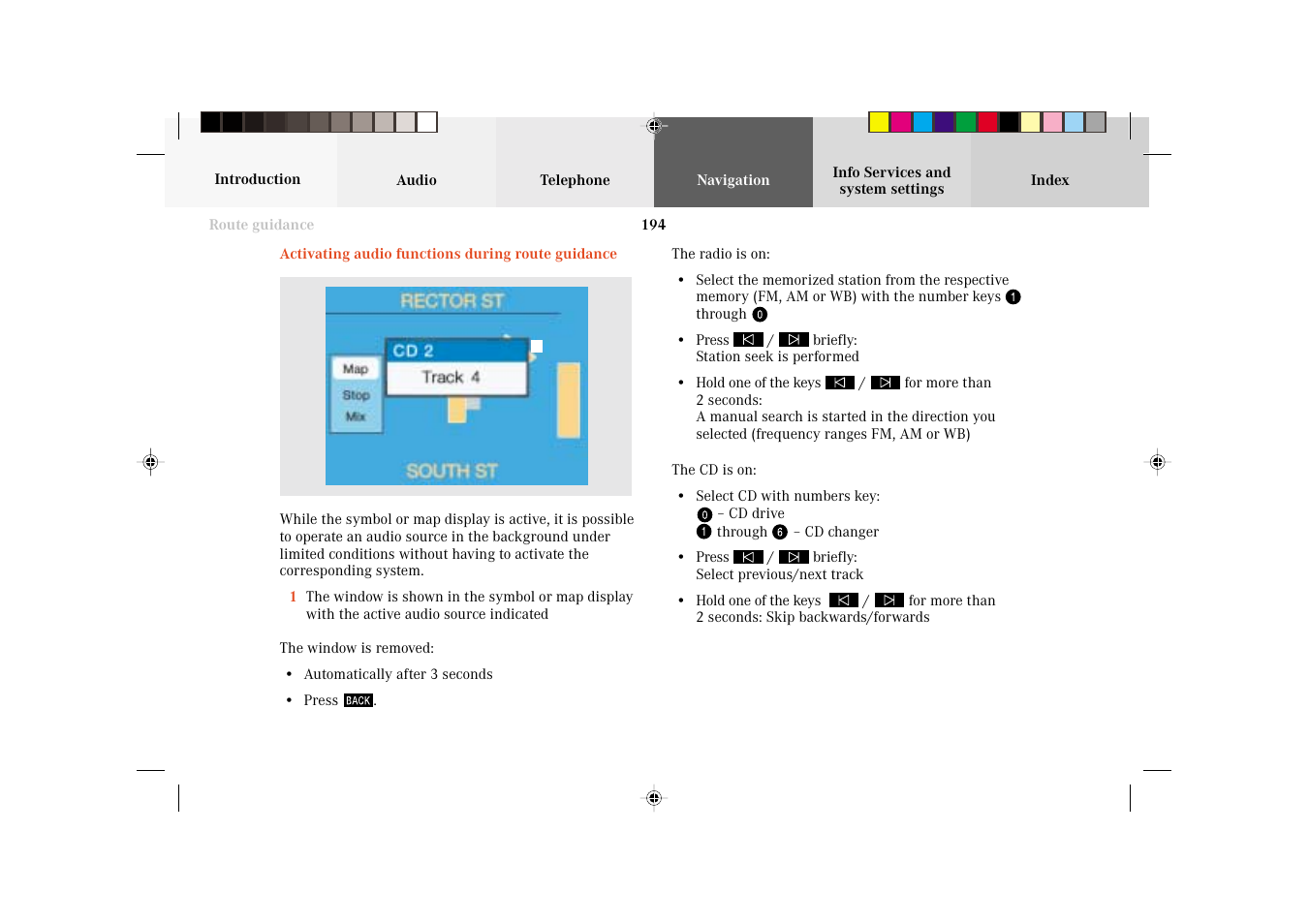 Mercedes-Benz C-Class 2002 COMAND Manual User Manual | Page 196 / 235