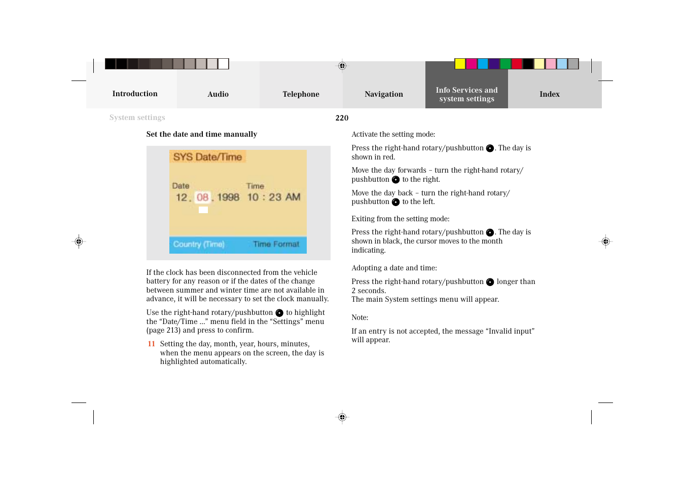 Mercedes-Benz C-Class 2002 COMAND Manual User Manual | Page 222 / 235