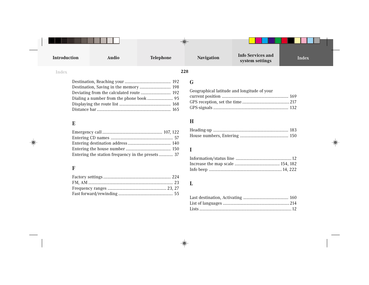 Mercedes-Benz C-Class 2002 COMAND Manual User Manual | Page 230 / 235