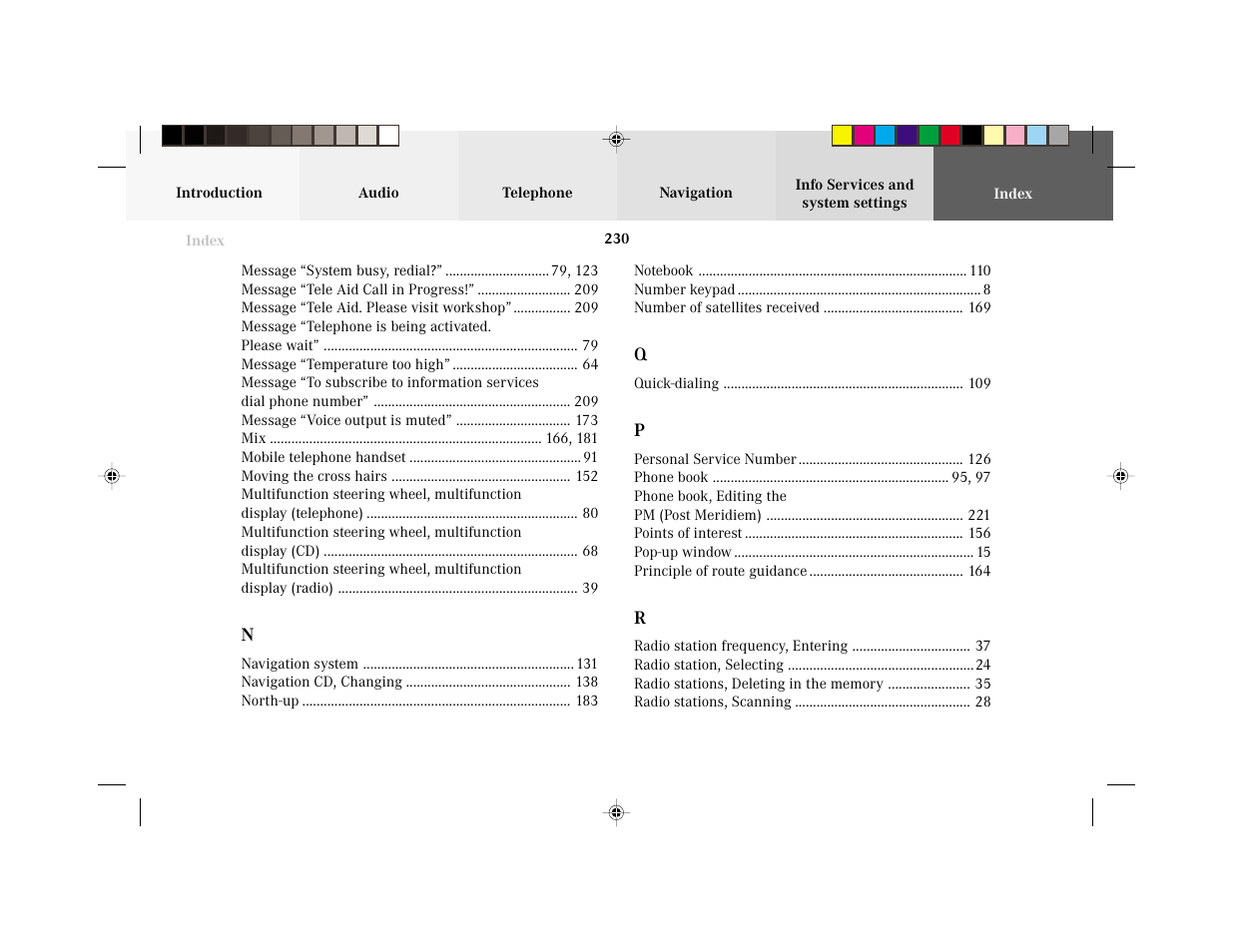 Mercedes-Benz C-Class 2002 COMAND Manual User Manual | Page 232 / 235