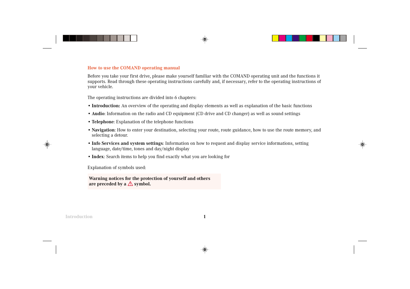 Mercedes-Benz C-Class 2002 COMAND Manual User Manual | Page 3 / 235