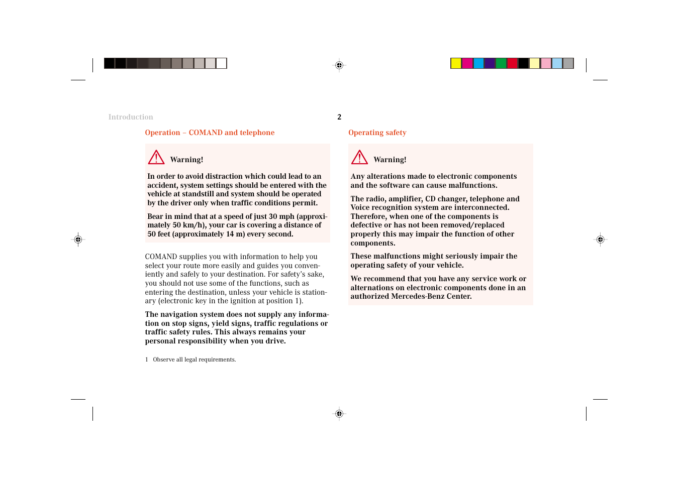 Mercedes-Benz C-Class 2002 COMAND Manual User Manual | Page 4 / 235