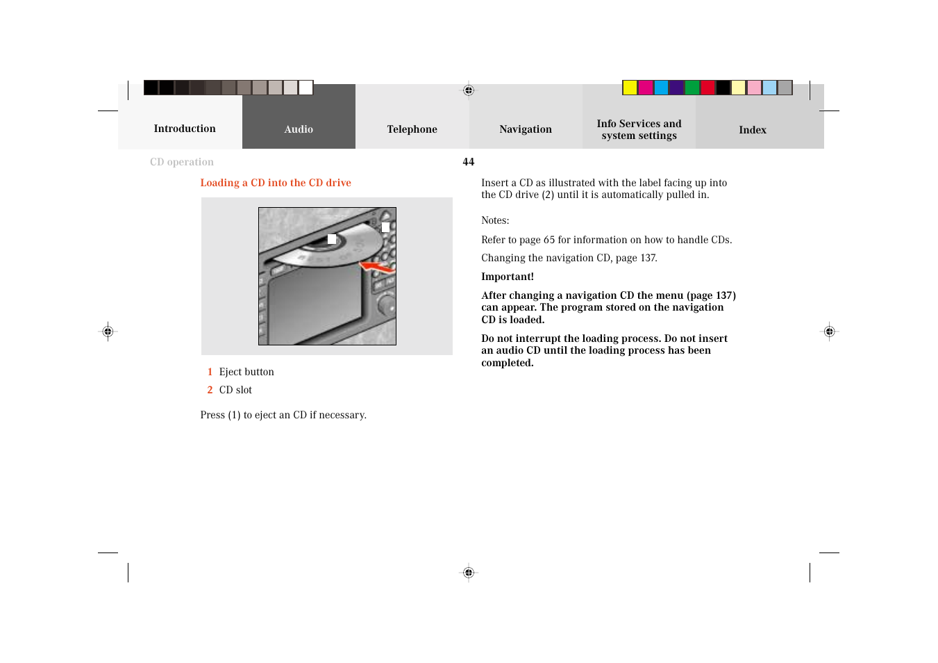 Mercedes-Benz C-Class 2002 COMAND Manual User Manual | Page 46 / 235