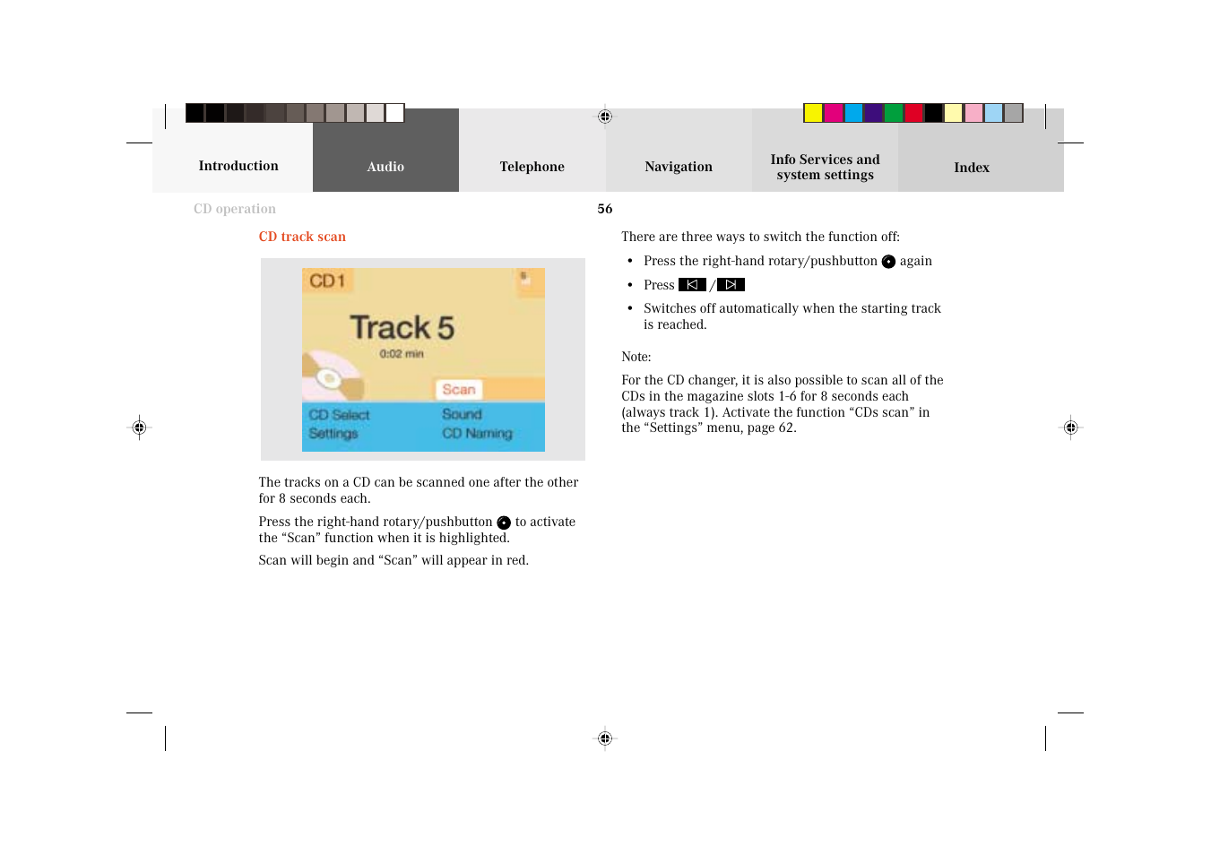Mercedes-Benz C-Class 2002 COMAND Manual User Manual | Page 58 / 235
