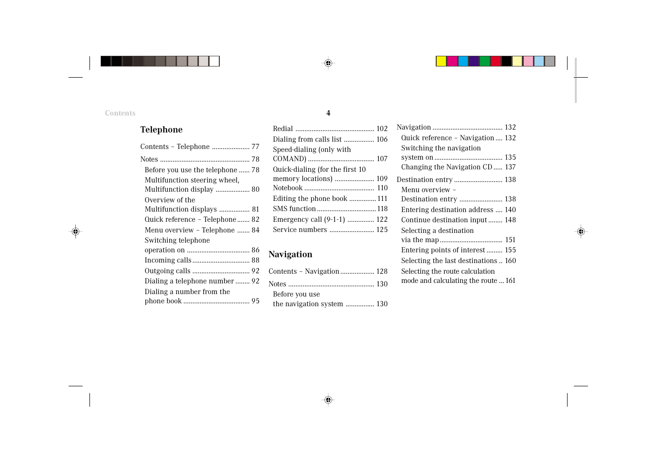 Mercedes-Benz C-Class 2002 COMAND Manual User Manual | Page 6 / 235