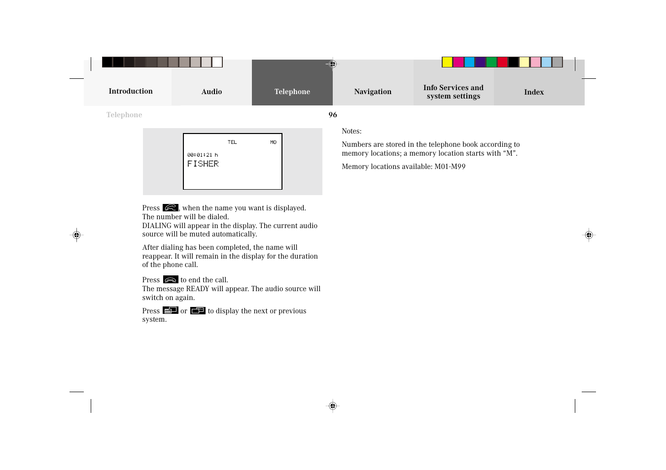 Mercedes-Benz C-Class 2002 COMAND Manual User Manual | Page 98 / 235
