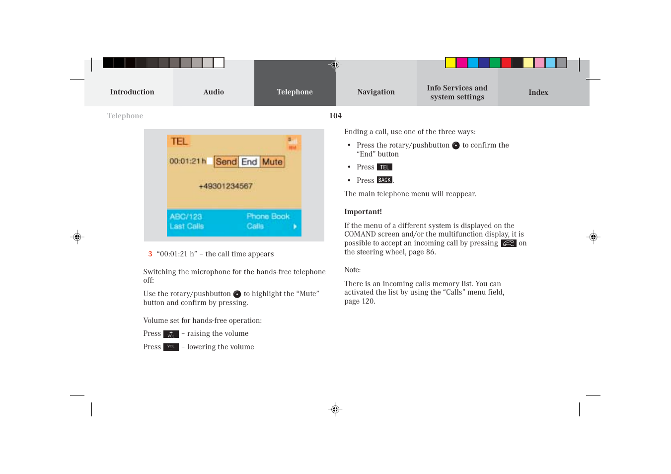 Mercedes-Benz S-Class 2002 COMAND Manual User Manual | Page 106 / 251