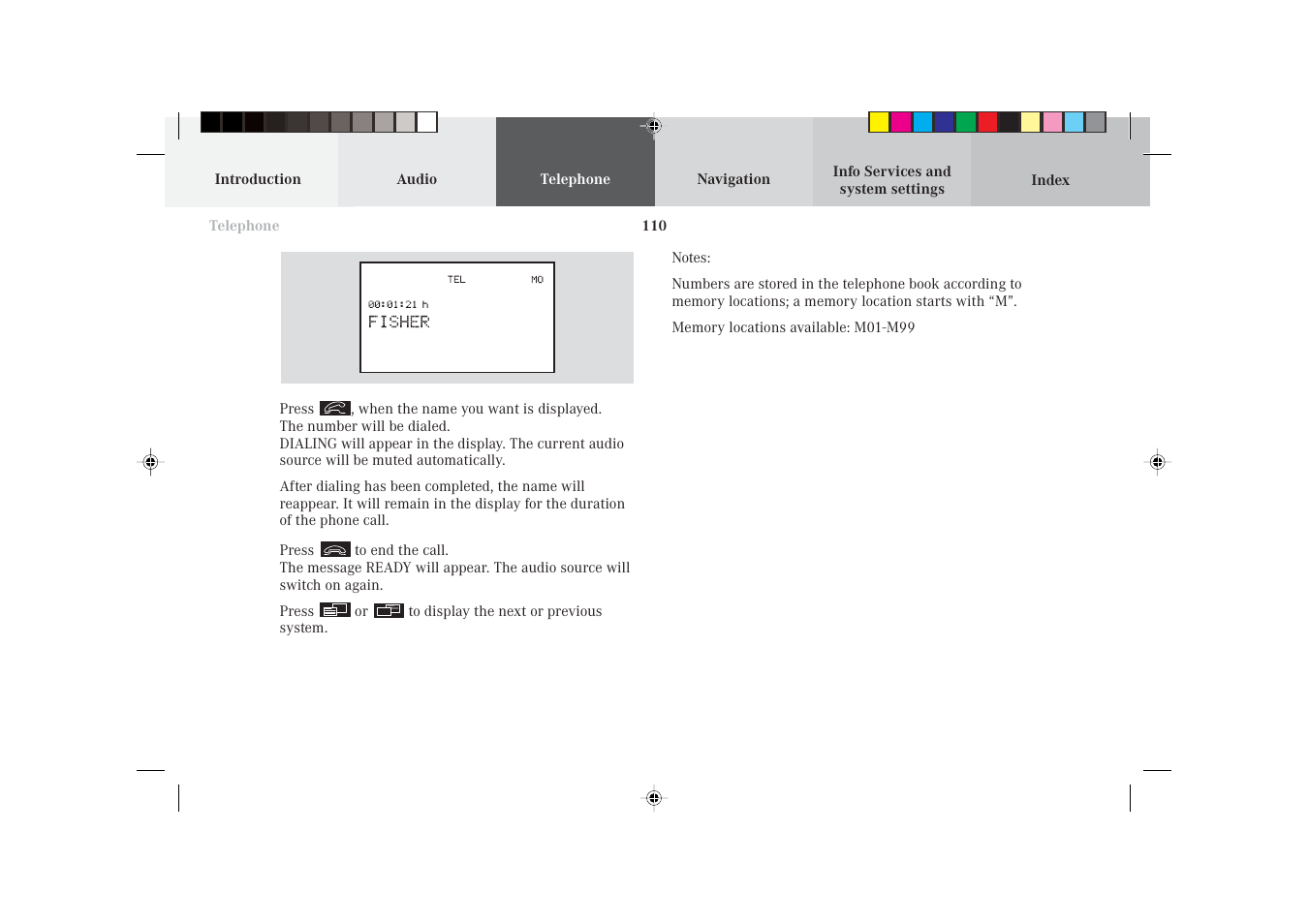 Mercedes-Benz S-Class 2002 COMAND Manual User Manual | Page 112 / 251