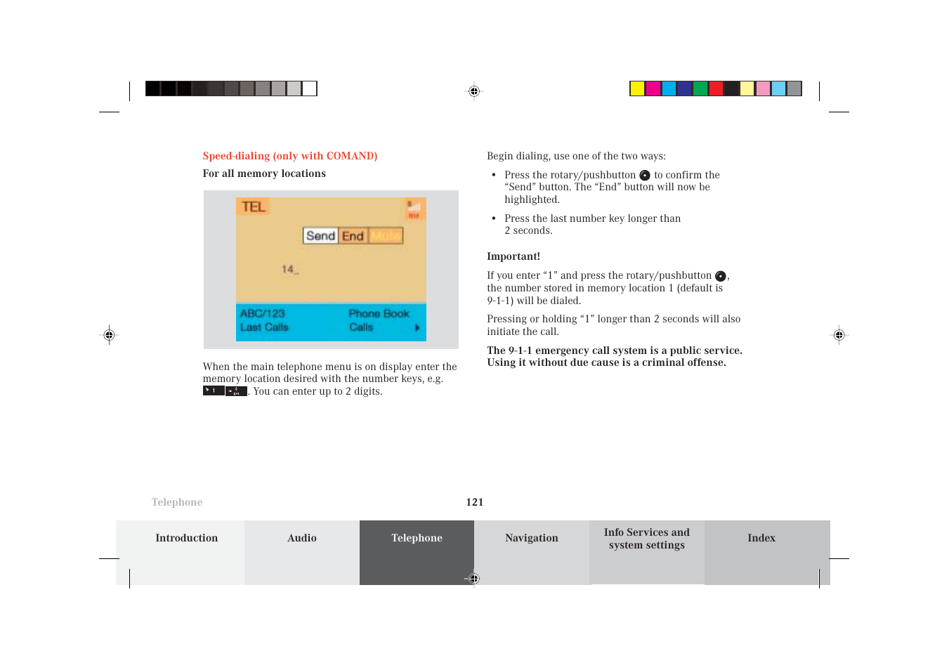 Mercedes-Benz S-Class 2002 COMAND Manual User Manual | Page 123 / 251