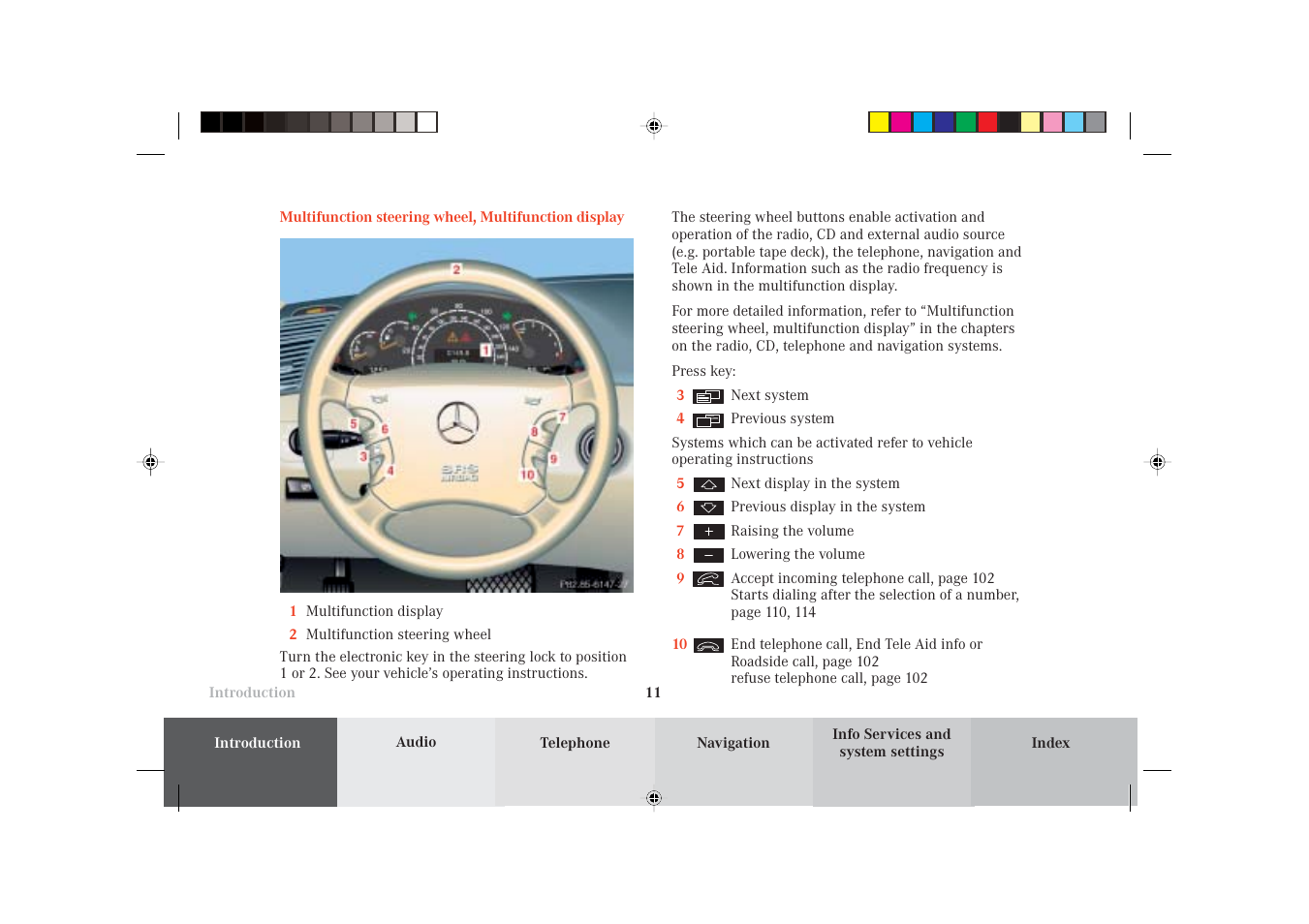 Mercedes-Benz S-Class 2002 COMAND Manual User Manual | Page 13 / 251
