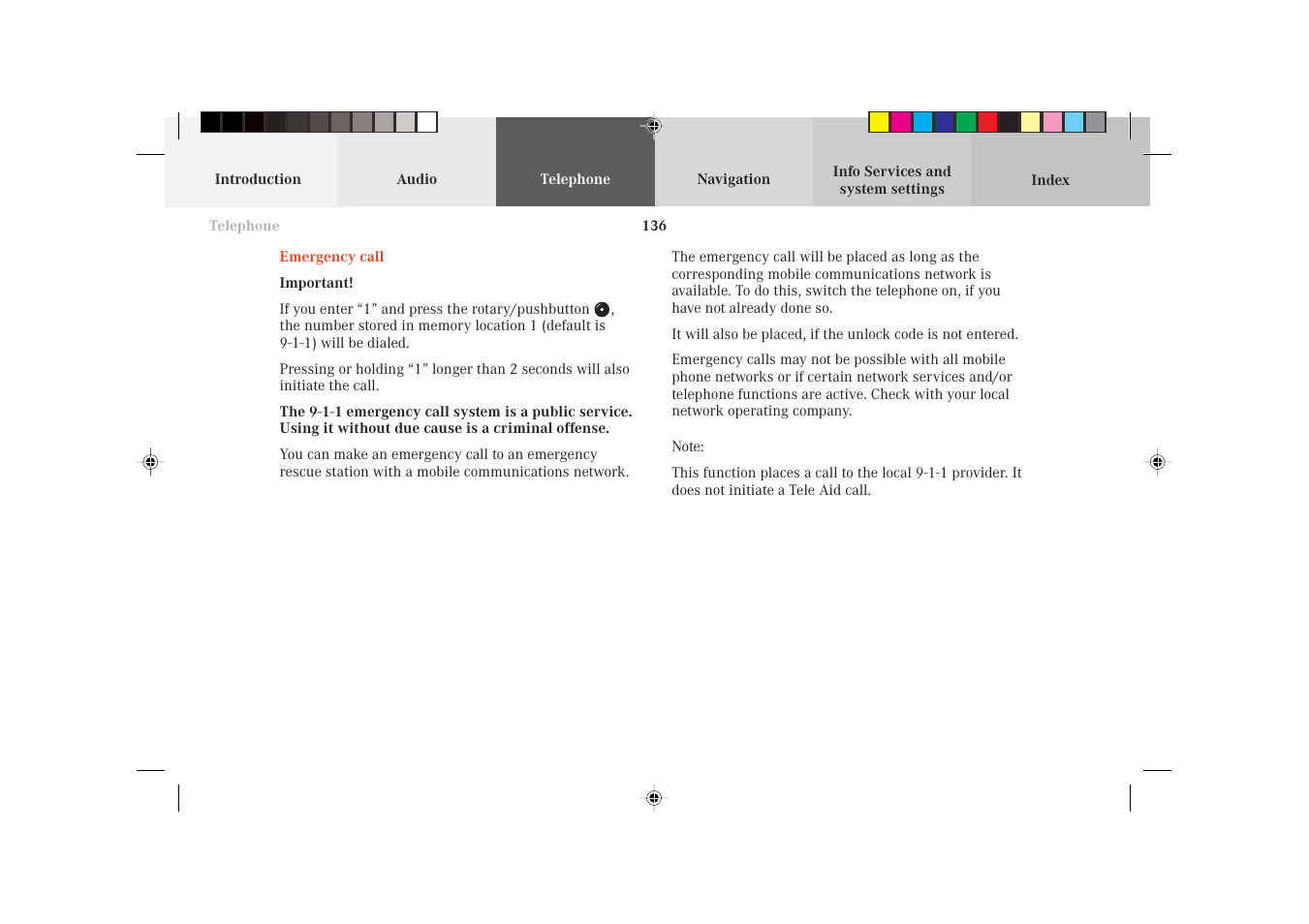 Mercedes-Benz S-Class 2002 COMAND Manual User Manual | Page 138 / 251
