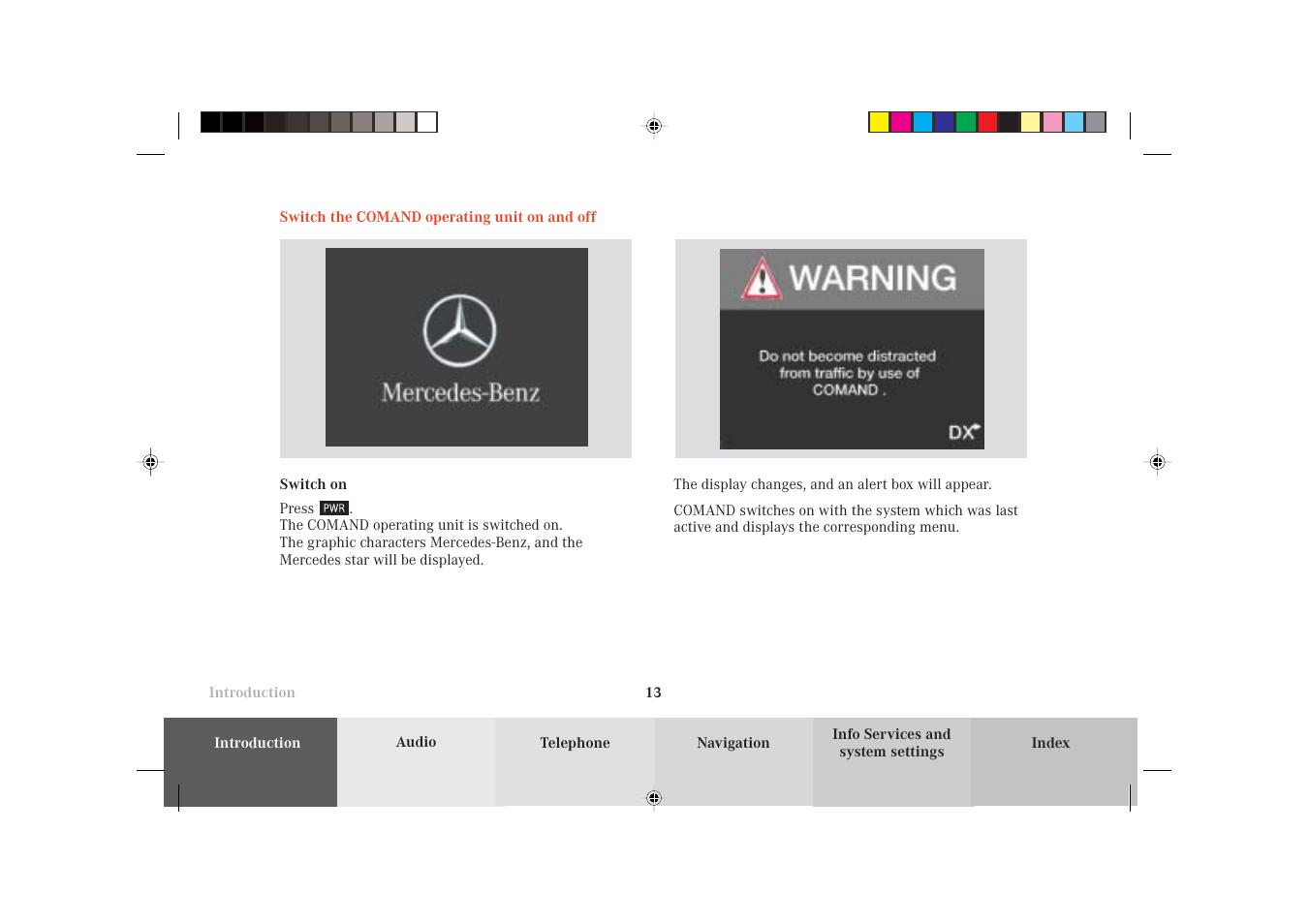 Mercedes-Benz S-Class 2002 COMAND Manual User Manual | Page 15 / 251