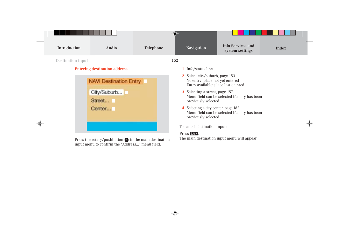 Mercedes-Benz S-Class 2002 COMAND Manual User Manual | Page 154 / 251