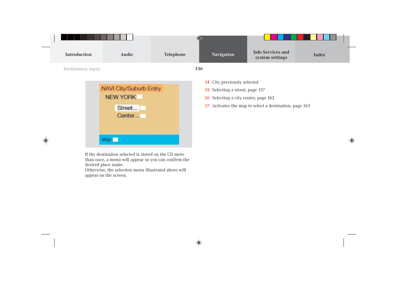 Mercedes-Benz S-Class 2002 COMAND Manual User Manual | Page 158 / 251