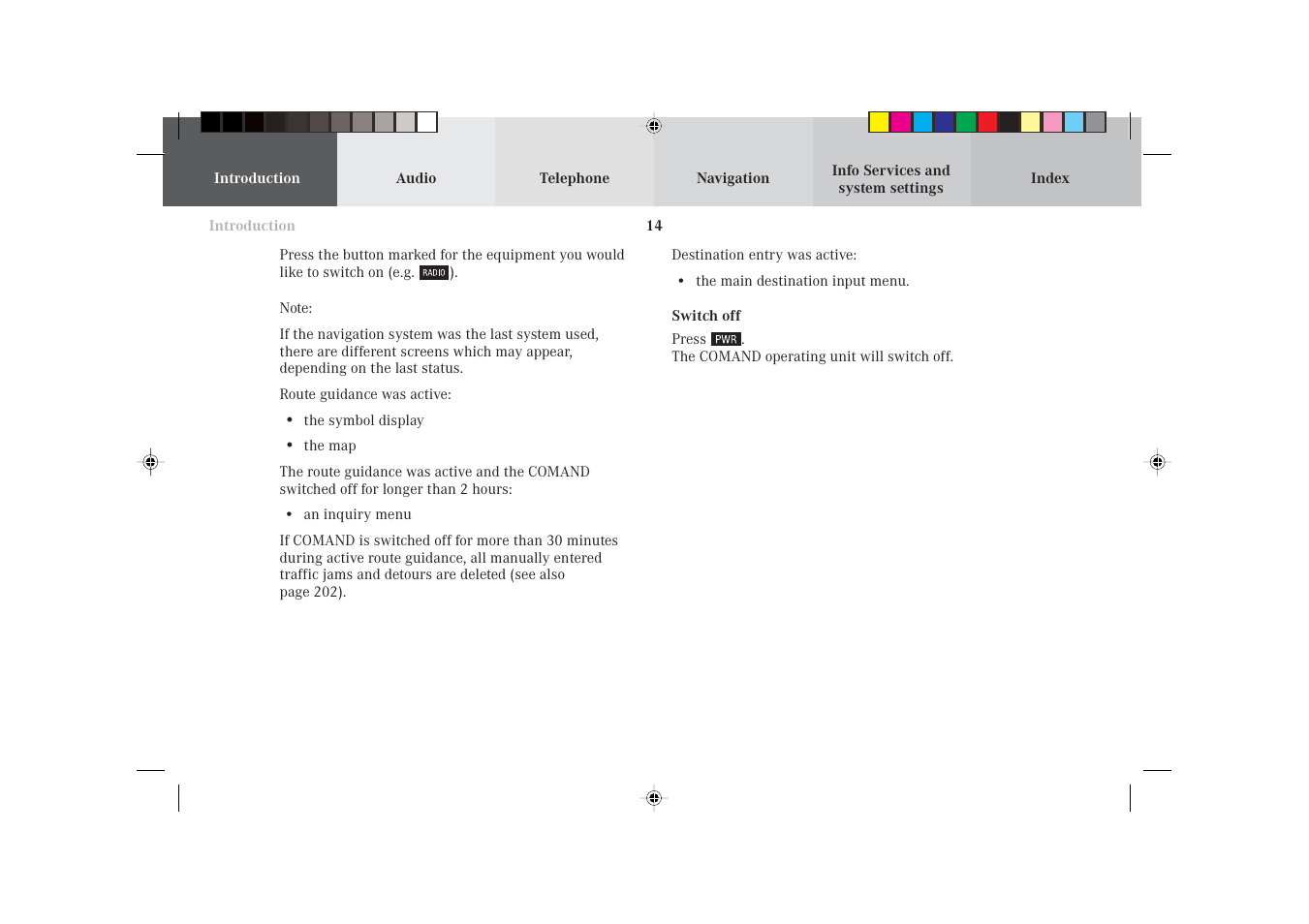 Mercedes-Benz S-Class 2002 COMAND Manual User Manual | Page 16 / 251