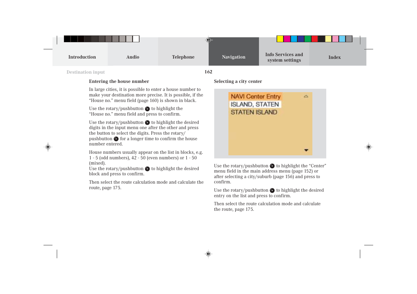 Mercedes-Benz S-Class 2002 COMAND Manual User Manual | Page 164 / 251