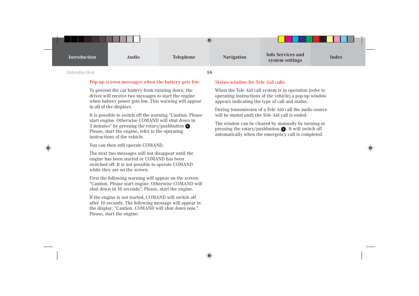 Mercedes-Benz S-Class 2002 COMAND Manual User Manual | Page 18 / 251